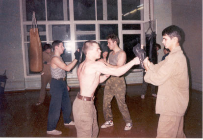 На тренирвке по Русскому рукопашному бою